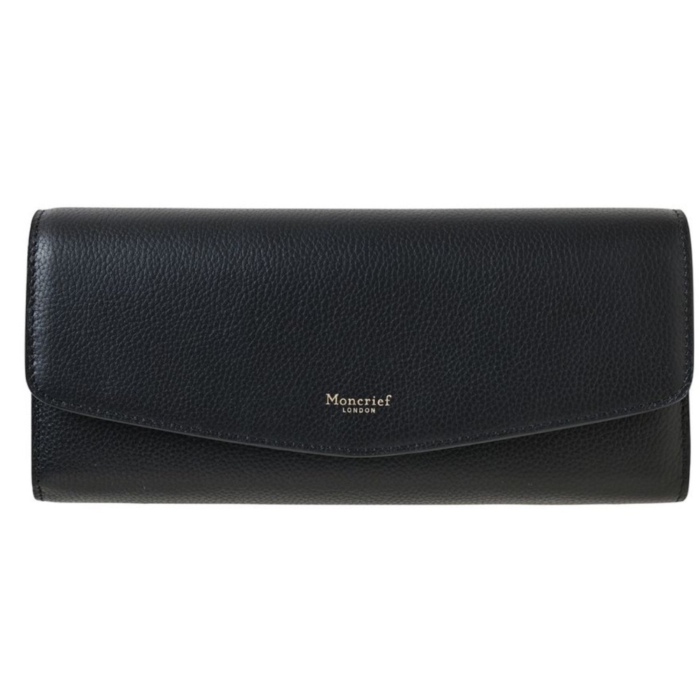 🖤NWT- MONCRIEF LONDON STUNNING GENUINE LEATHER BLACK “TILLIE” WALLET”🖤
